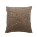 Linen & More Uneven Pintuck kussen taupe 45x45cm