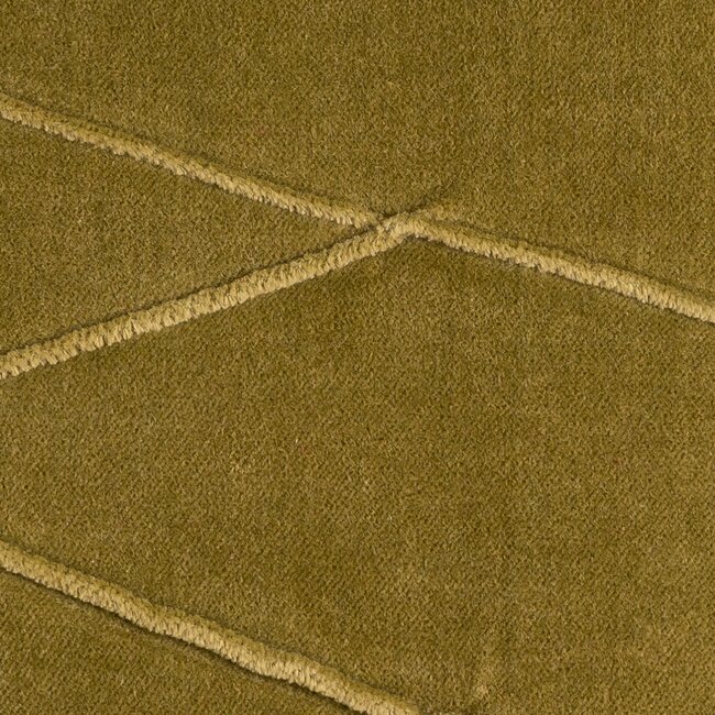 Linen & More Uneven Pintuck kussen khaki 45x45cm