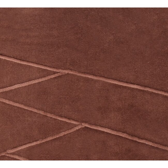 Linen & More Uneven Pintuck kussen bruin 45x45cm