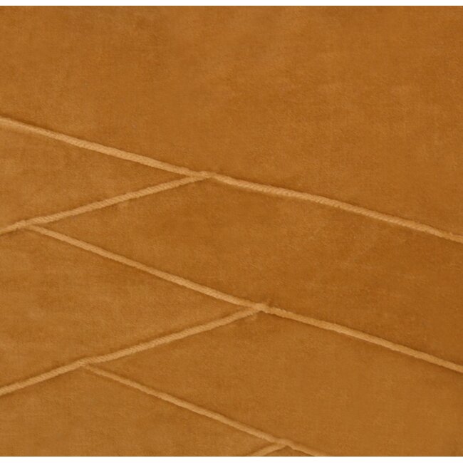 Linen & More Uneven Pintuck kussen geel 45x45cm