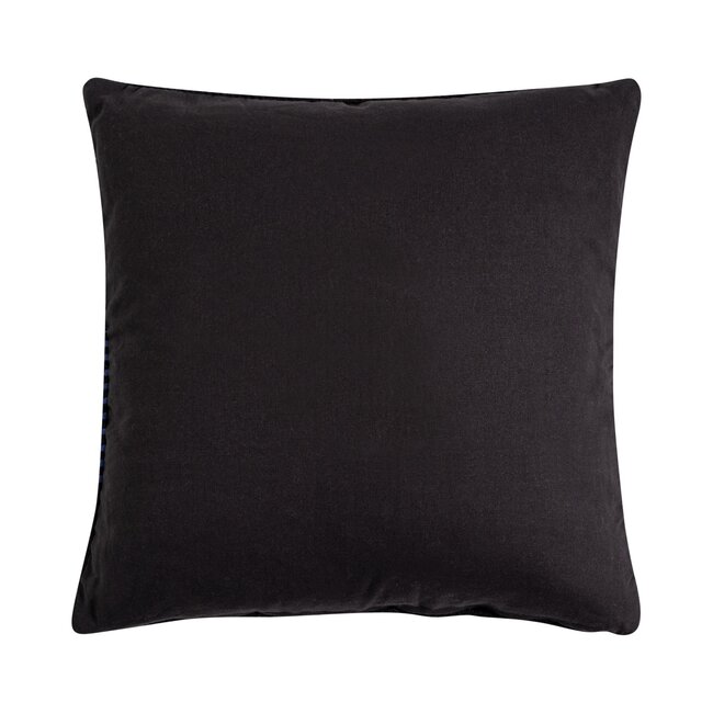 Linen & More New Woven Stripes kussen zwart multi 45x45cm