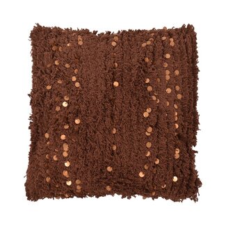 Linen & More Boston kussen bruin 45x45cm