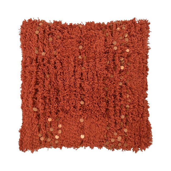 Linen & More Boston kussen oranje 45x45cm