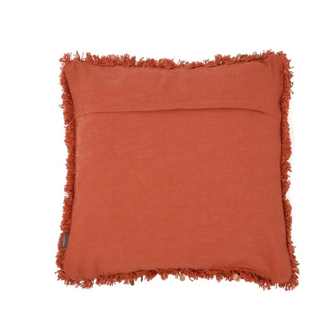 Linen & More Boston kussen oranje 45x45cm