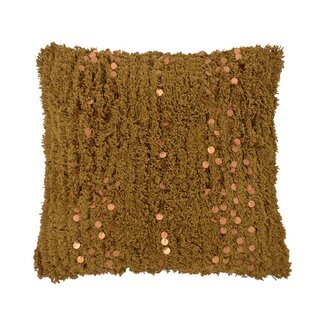 Linen & More Boston kussen groen 45x45cm