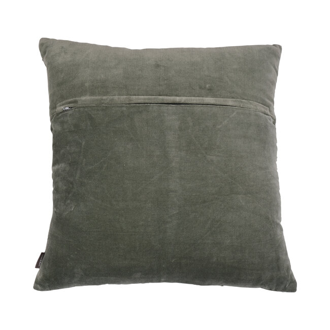 Linen & More Maha kussen groen 45x45cm