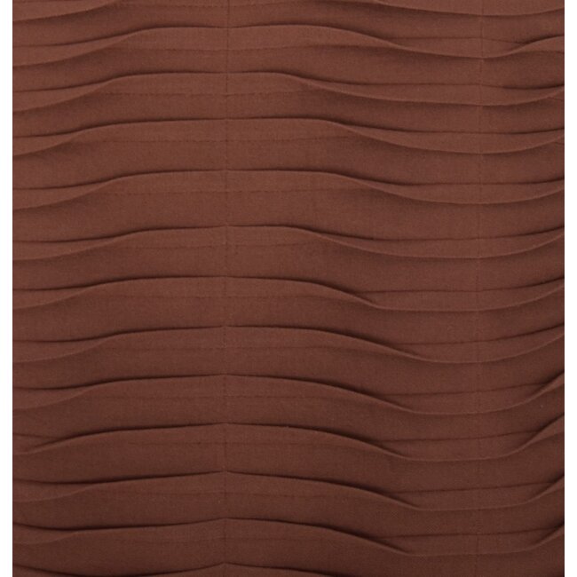 Linen & More Pleated  kussen bruin 45x45cm