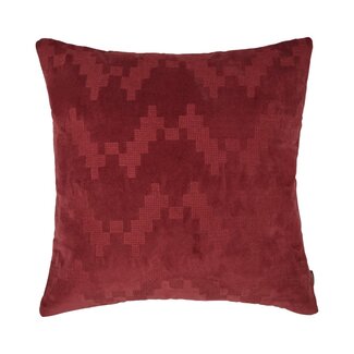 Linen & More Twisted Brooklyn kussen bordeaux 45x45cm