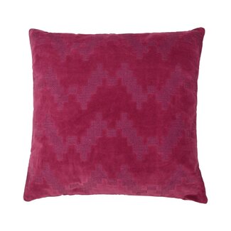 Linen & More Twisted Brooklyn kussen magenta 45x45cm