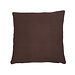 Linen & More Solid Canvas kussen bruin 45x45cm