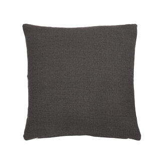 Linen & More Solid Canvas kussen grijs 45x45cm
