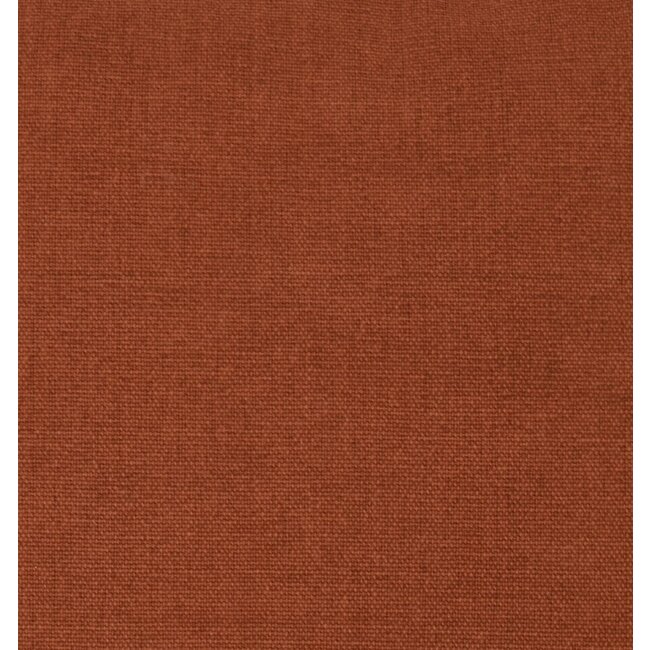 Linen & More Solid Canvas kussen roodbruin 45x45cm