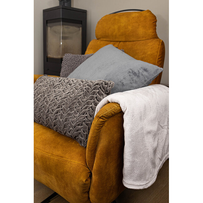 Linen & More Marmaris plaid l.grijs 130x170cm (rolled)