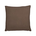 Linen & More Solid Canvas kussen taupe 45x45cm