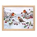 Dream-Living Schootkussen Roodborstjes in de Sneeuw - 44 x 34 x 6,5 cm