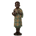 J-Line T-Lh Monnik Staand Poly Groen/Goud Groot