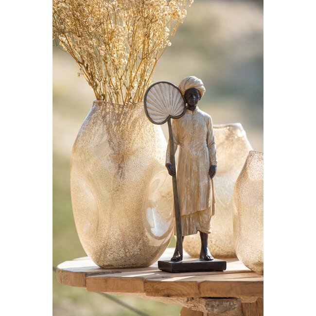 J-Line Indiase figuur staand Poly Beige/Bruin