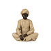 J-Line Indiase figuur zittend poly beige/bruin groot