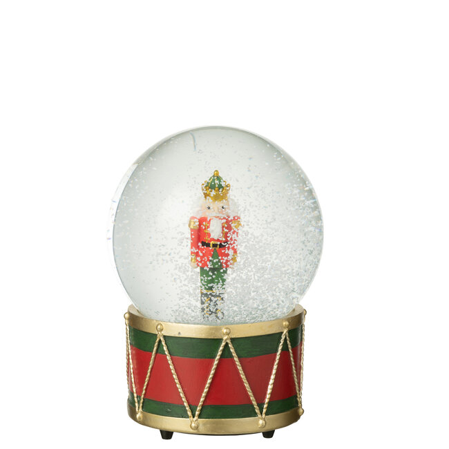 J-Line Waterbol Notenkraker Limoenpoeder Kerst Rood/Donkergroen