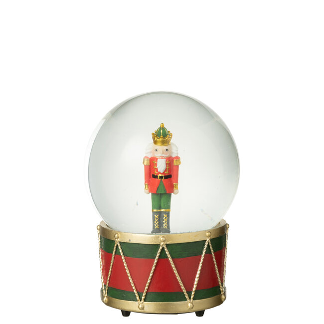 J-Line Waterbol Notenkraker Limoenpoeder Kerst Rood/Donkergroen