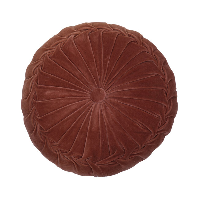 Linen & More Sierkussen koper rond dia40x10cm