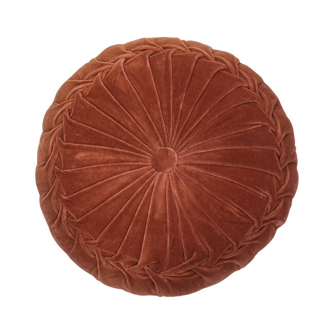 Linen & More Sierkussen koper rond dia40x10cm