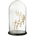 J-Line Decoratieve stolp met klimmende mensen van glas, goudkleurig/zwart