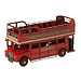 J-Line Bus Antiek Metaal Rood