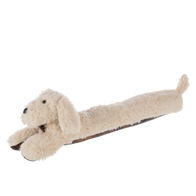 J-Line Tochtstrip voor honden van polyester, lichtbeige