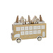 J-Line Bus Adventskalender Multiplex Goudkleurig/Wit