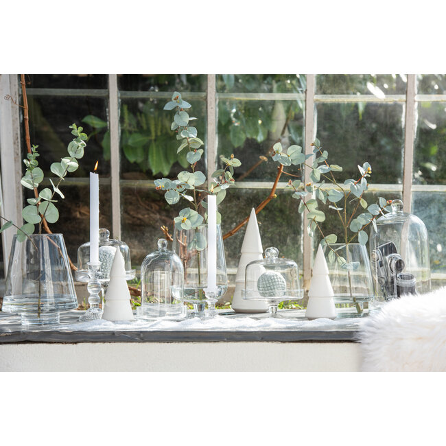 J-Line Tree + House Adventskalender Multiplex Wit/Natuurlijk