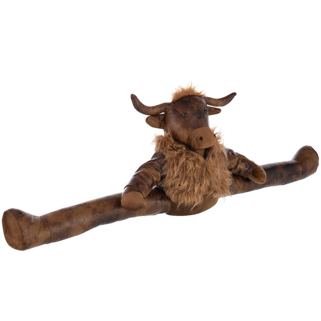 J-Line Tochtstrip Yak Polyester Roestbruin/Donkerbruin