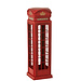 J-Line Telefooncel antiek metaal rood