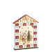 J-Line Huis Adventskalender Led Multiplex Kerst Rood/Wit