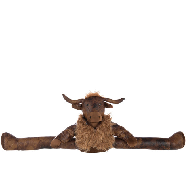 J-Line Tochtstrip Yak Polyester Roestbruin/Donkerbruin