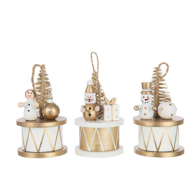 J-Line Boom + Hangers + Opberg Multiplex Natuurlijk/Goudkleurig