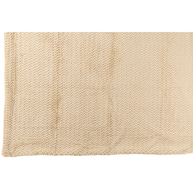 J-Line Deken Polyester Beige
