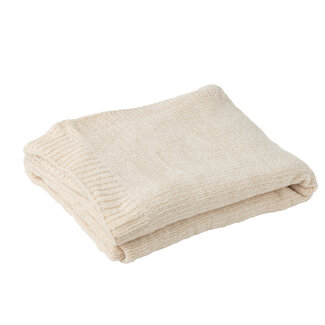 J-Line Deken Chenille Polyester Ecru