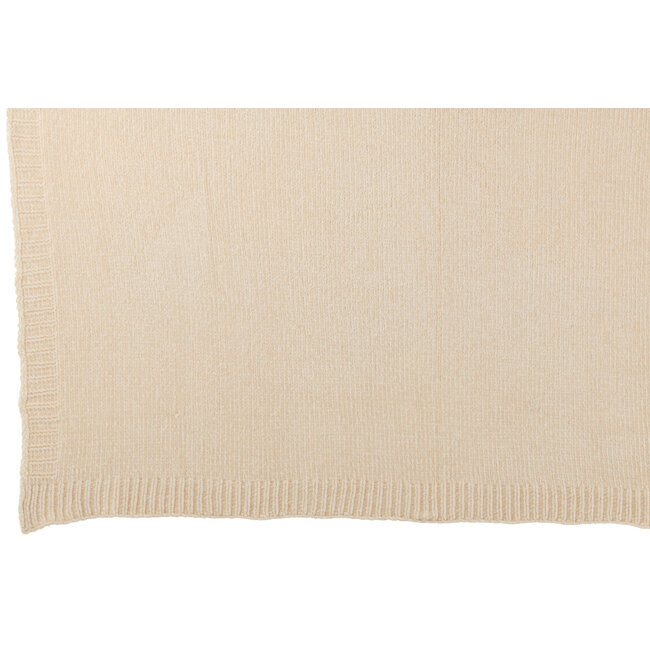 J-Line Deken Chenille Polyester Ecru