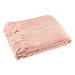 J-Line Deken Chenille Polyester Lichtroze
