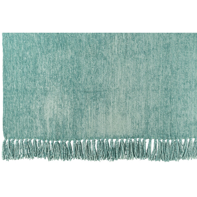 J-Line Deken Chenille Polyester Turquoise