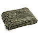 J-Line Deken Chenille Polyester Donkergroen