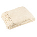 J-Line Deken Chenille Polyester Ecru