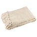 J-Line Deken Chenille Polyester Greige