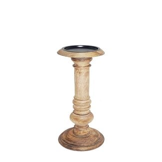 Mars & More kandelaar mango hout bol 20cm