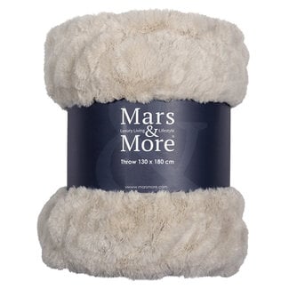 Mars & More plaid rib beige beer 130x180cm
