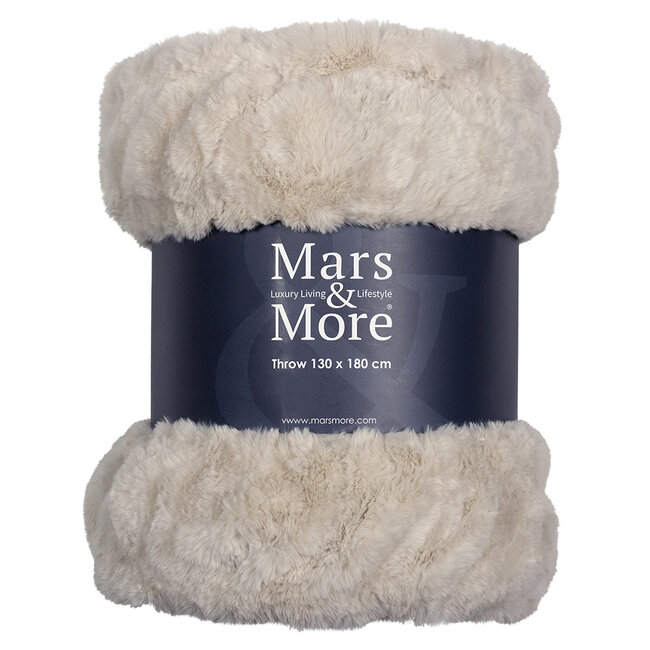 Mars & More plaid rib beige beer 130x180cm