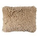 Mars & More kussen teddy langhaar pluk cognac 35x45cm