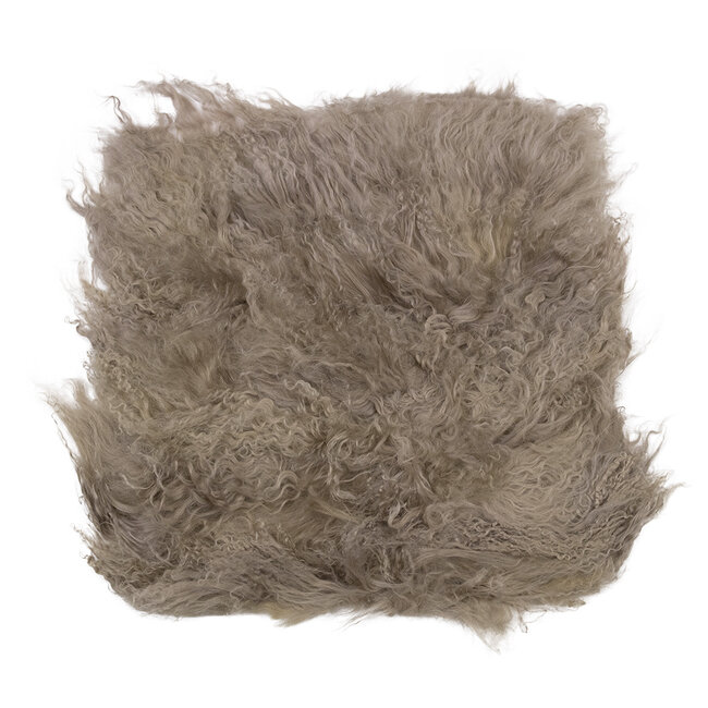 Mars & More Stoelvachtje schaap krulhaar beige 40x40cm