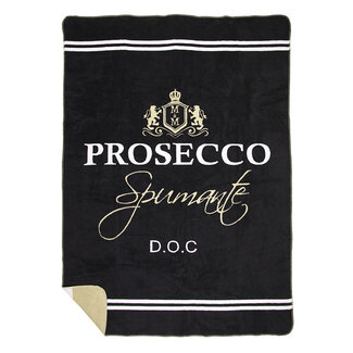 Mars & More plaid wijn prosecco zwart 150x200cm